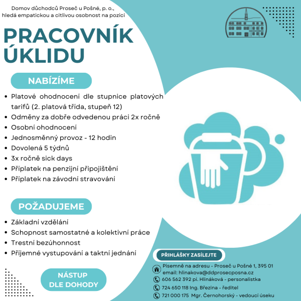 pracovník uklid